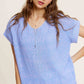 MCS3580-Soft Lightweight Loose Fit Textured Pullover Sweater