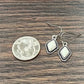 723867, 10mm Diamond-Cut White Turquoise Earrings