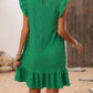 Elegant Ruffled Sleeve Straight Dress