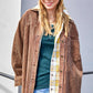 Outerwear Women’s Oversized Corduroy Button JKT1727