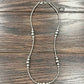 Handmade 22" Clustered Silver Navajo Bead Necklace 738056