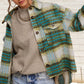 Outerwear Plaid Soft Brushed Button Down Jacket JKT1791