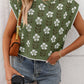 SW1325 Knit Top with Floral Detail