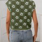 SW1325 Knit Top with Floral Detail