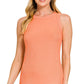 Ribbed Round Neck Tank Top 8491Y