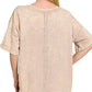 French Terry Acid Washed Tee Shirts 5314A