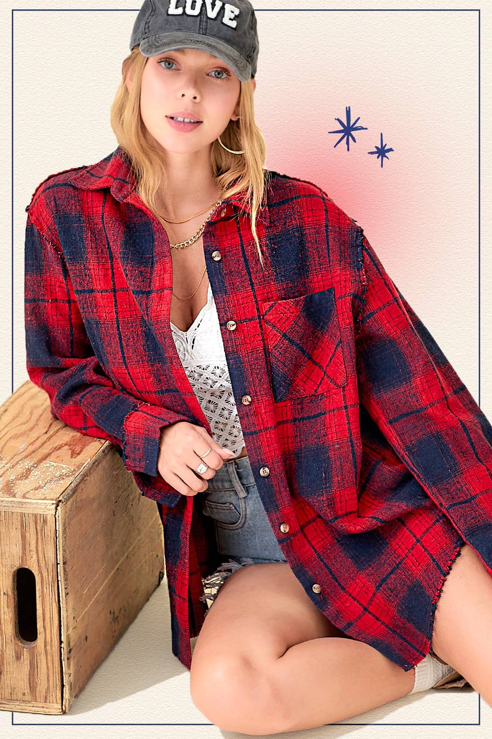 Outerwear Women’s Mineral Washed Button Down SRT1370