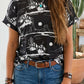 LDC Western Desert Sand Print Short Sleeve Knit Top 25227653