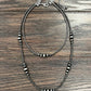 735529, Handmade 22" Clustered Navajo Bead Necklace