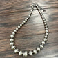 739619, 24" Handmade Very-Big Silver Navajo Necklace