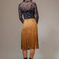 Shirts Women’s  Boots Stitch Throughout Mesh Mock Neck Fitted Top 36349T