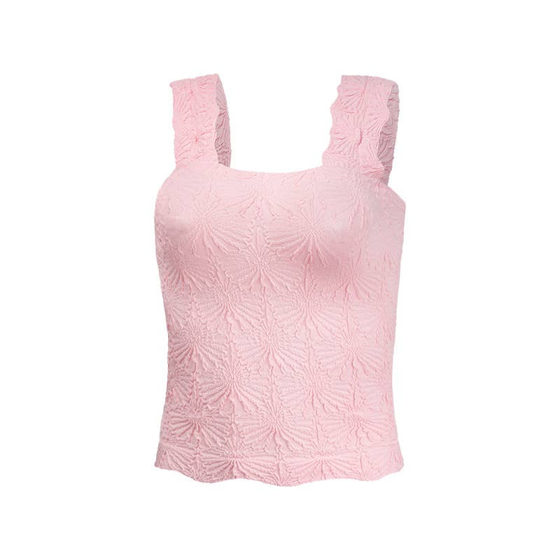 TO1527 Jacquard Knit Tank Top