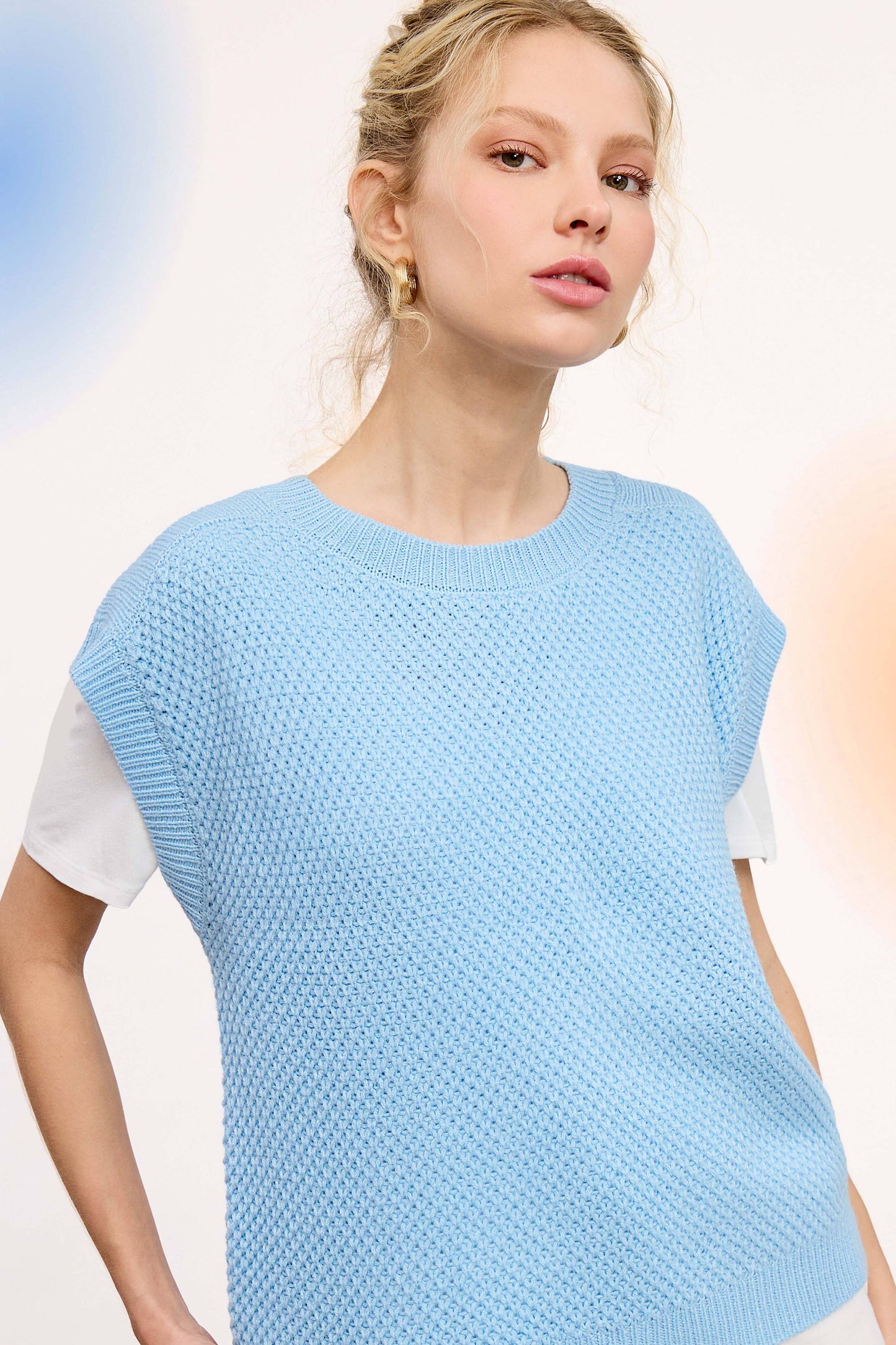 Knit Sweater Vest HDS3602 Outerwear Women’s