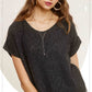 MCS3580-Soft Lightweight Loose Fit Textured Pullover Sweater