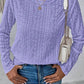 CWTBLL2478_CREW-NECK LONG SLEEVE JACQUARD LACE TOP