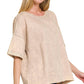 French Terry Acid Washed Tee Shirts 5314A