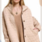 Outerwear Women’s Oversized Soft Quilted Button Down Jacket JKT1787