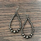 725450, Handmade Graduated Polish Navajo Bead Earrings
