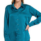 Satin Charmeuse Button Front Shirt Women’s 1170D4