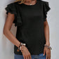 Shirts Women’s Crewneck Loose Lace Ruffle Sleeve RCXL00715