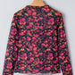 Shirts Women’s Floral Western Mesh Mock Neck Sheer Slim Fit Blouse P1015