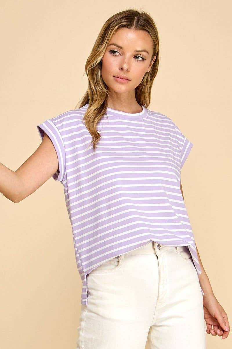 T1592 Striped Top