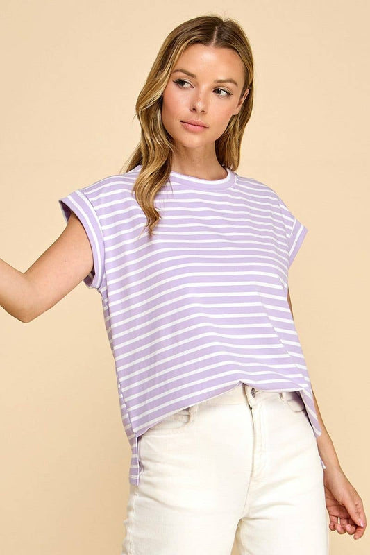 T1592 Striped Top