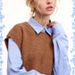 Knit Sweater Vest HDS3602 Outerwear Women’s