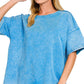 French Terry Acid Washed Tee Shirts 5314A