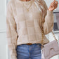CWOSWL2805_LOOSE ROUND NECK PULLOVER KNITTED SWEATER outerwear women’s