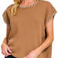 Outerwear Women’s Stitch Detailed Oversize Sweater Vest 2717Y
