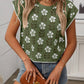 SW1325 Knit Top with Floral Detail