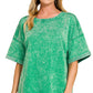 French Terry Acid Washed Tee Shirts 5314A
