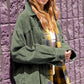 Outerwear Women’s Oversized Corduroy Button JKT1727