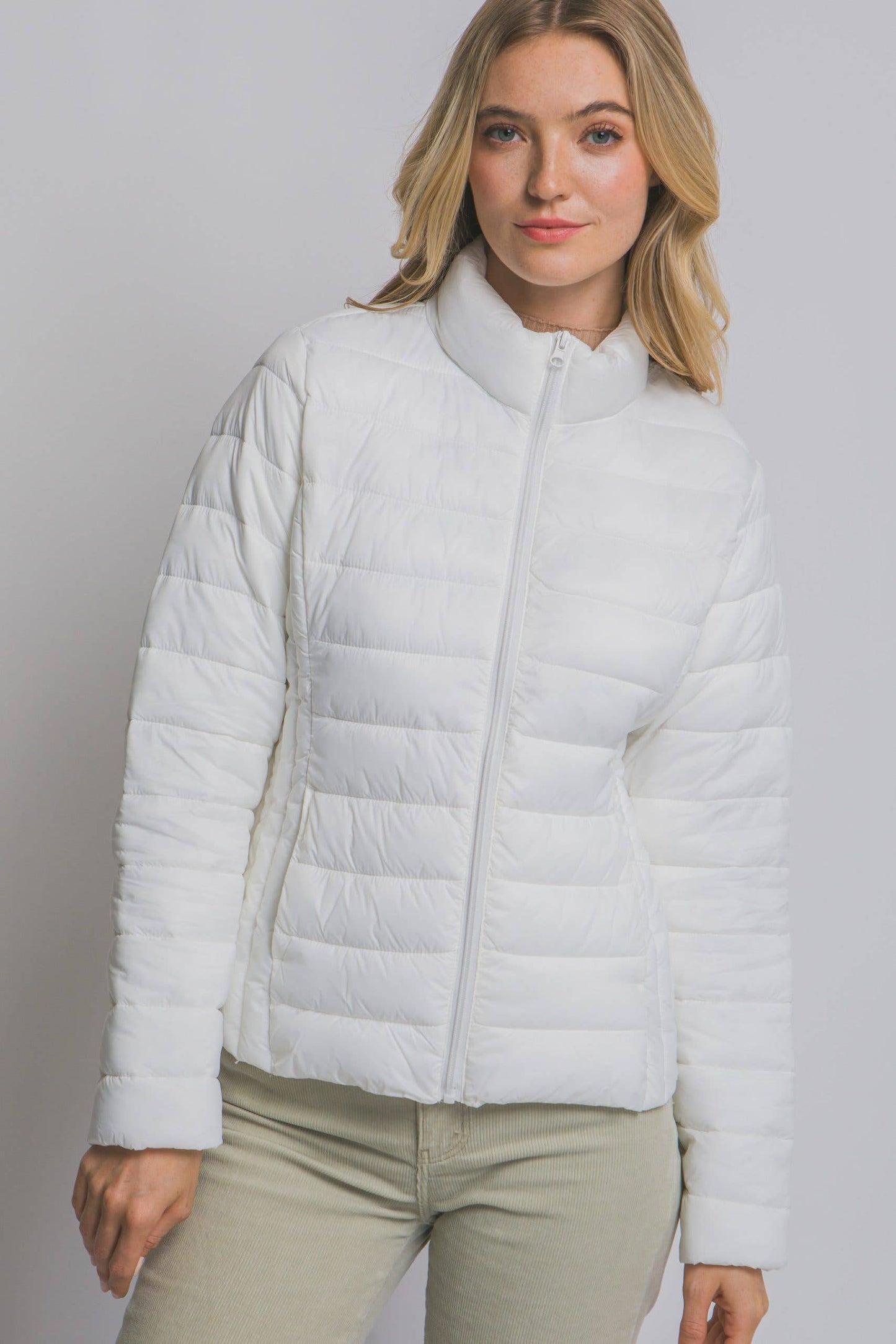 Outerwear Women’s Ultra Lightweight Padded Thermal Zip Up Jacket J8012