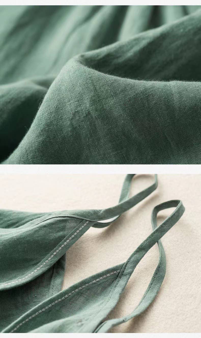 TO1185 Cotton Linen Camisole Tank Top