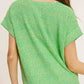 MCS3580-Soft Lightweight Loose Fit Textured Pullover Sweater