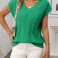 Shirts Women’s V-Neck Cable-Knit Top RCJW05285