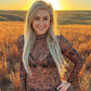 Shirts Women’s Long Sleeve Country Road Leather Top