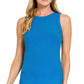 Ribbed Round Neck Tank Top 8491Y