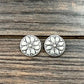 726383, 14mm Brass Navajo Stud Earrings
