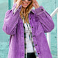 Outerwear Women’s Oversized Corduroy Button JKT1727