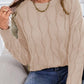 CWOSWL08519_WOMEN LOOSE FIT KNIT PULLOVER SWEATER Outerwear Women’s