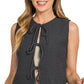 Tie Front Sweater Vest shirt