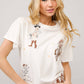 Shirts Women’s Western Motif Embroidered Graphic T Shirt 23228T
