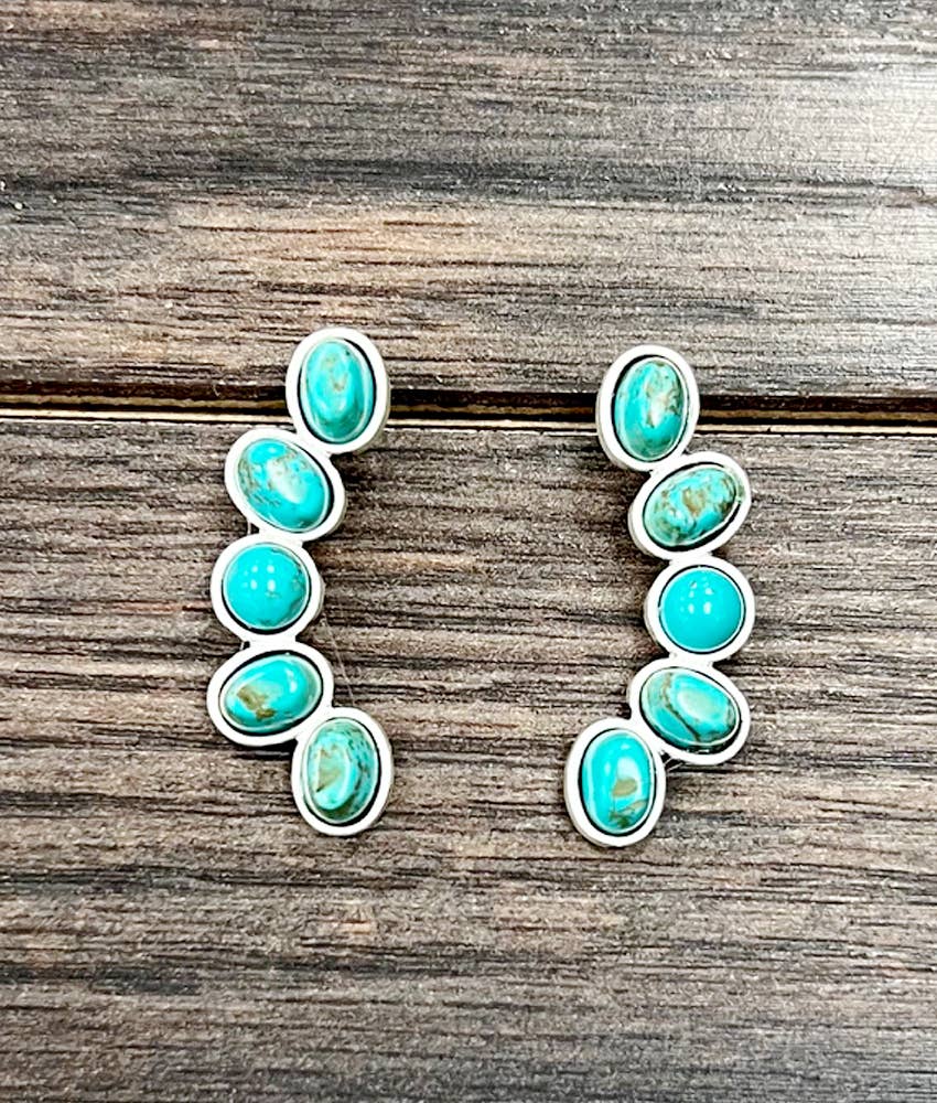 726174, Navajo Turquoise Stud Earrings
