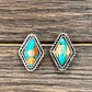 726346, 16mm Diamond Gemstone Stud Earrings