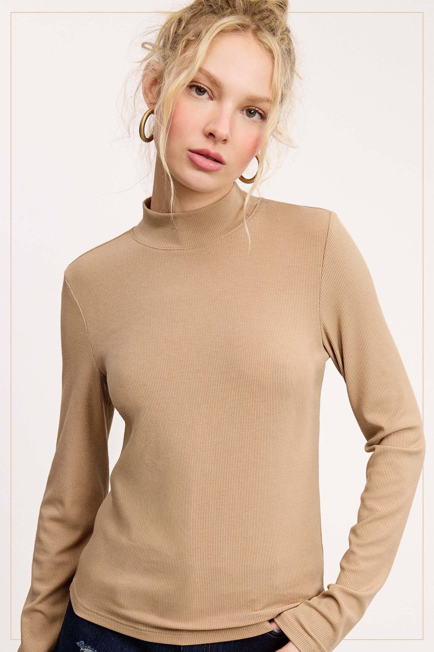 Ribbed Turtleneck MCT7699