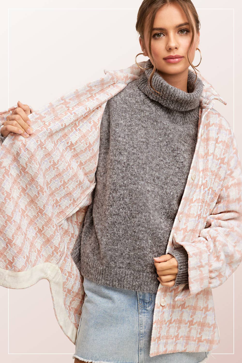 Outerwear Oversized Soft Brushed Shacket JKT1795