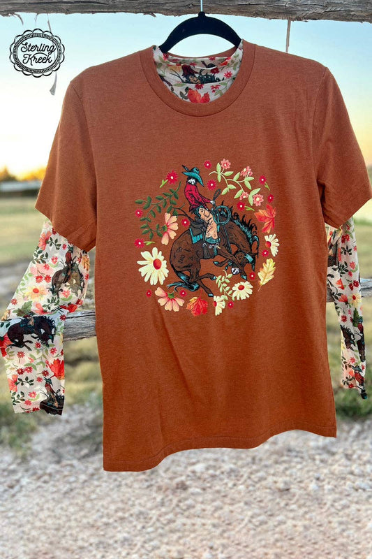 Shirts Women’s Somewhere South Bronc Tee